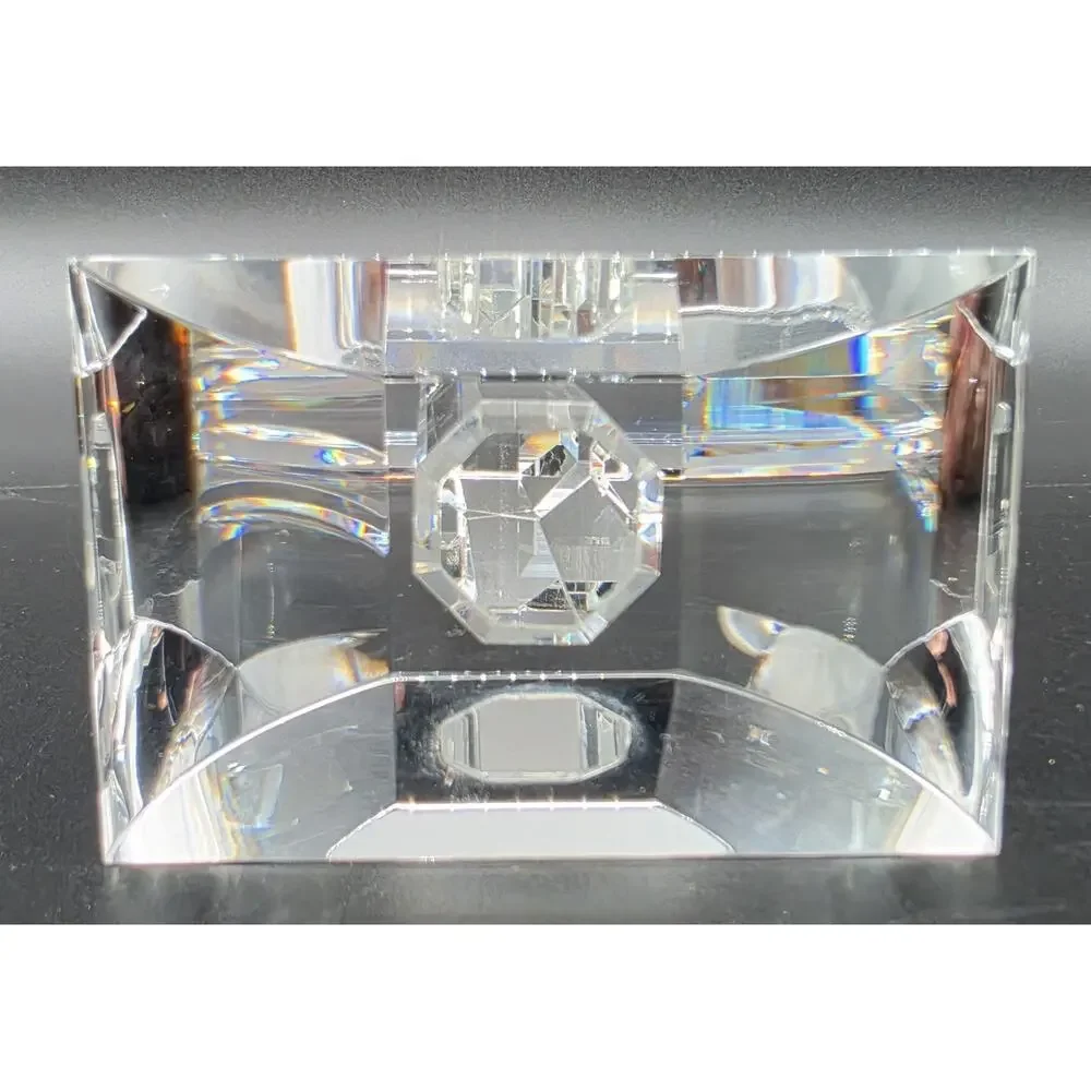 Vintage Cut Lead Crystal Cross 8.5